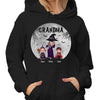 Halloween Grey Moon Pretty Grandma & Doll Kids Personalized Shirt