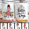 Summer Life Is Better With Dog Personalized Mug