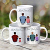 Dad Sitting With Kids Back View Gift For Dad Personalized Mug