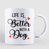 Pretty Fall Season Dog Mom Personalized Mug