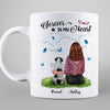 Dog Mom With Sitting Dogs Forever In My Heart Pet Memorial Personalized Mug