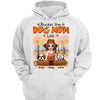 Fall Season Dog Mom Sitting Doll Girl Personalized Shirt