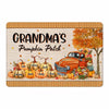 Grandma‘s Pumpkin Patch Fall Season Personalized Doormat