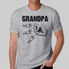 Dad Grandpa Kid Fist Bump Name Personalized Shirt