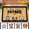 Dogs Home Sweet Home Personalized Doormat