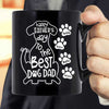 Happy Father Day To The Best Dog Dad Personalized Dog Dad Coffee Mug