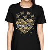 Leopard Hearts Inside Heart Butterflies Grandma Personalized Shirt