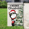 Meowy Christmas Fluffy Cats Christmas Tree Personalized Garden Flag