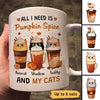 All I Need Is Pumpkin Spice And My Cats Fall Season Personalized Mug