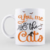 Doll Couple You Me And The Cats Halloween Personalized Mug