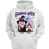 Grandma Witch Watercolor Purple Moon Halloween Personalized Shirt