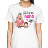 Rockin‘ Grandma Life Cocktail Woman Peeking Kid Personalized Shirt