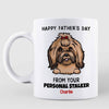 Happy Father‘s Day From Your Personal Stalkers Peeking Dogs Personalized Mug