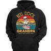 Reel Cool Dad Grandpa Retro Fishing Caricature Personalized Shirt
