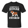 Service Human Walking Dog Personalized Shirt