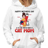 Happy Mother‘s Day Sitting Cat Mom Personalized Hoodie Sweatshirt