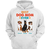 Best Dog Dad Mom Cute Sitting Dog Colorful Personalized Shirt