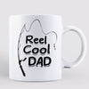 Reel Cool Dad Grandpa Fishing Caricature Personalized Mug