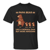 Papa Bear And Kids Walking Personalized Shirt