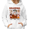 Fall Season Grandma And Kids Front Porch Personalized Shirt