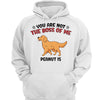 My Dog My Boss Walking Dog Personalized Hoodie Sweatshirt