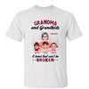 Pretty Grandma And Her Grandkids A Bond That Can‘t Be Broken Personalized Shirt