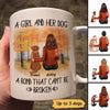 Fall Season A Girl Her Dog A Bond That Can‘t Be Broken Personalized Mug