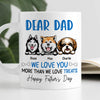 Love You More Than Love Treats Happy Father‘s Day Dog Dad Personalized Mug