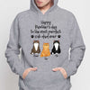 Happy Pawther‘s Day Cat Dad Fluffy Cat Personalized Hoodie Sweatshirt