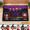 Doll Family Halloween Witch Devil Monters Personalized Doormat