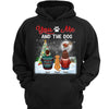 Dog Mom Dog Dad Couple Sitting Christmas Night Personalized Shirt