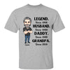 Legend Grandpa Caricature Simple Old Man Personalized Shirt