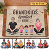 Real Grandparents Grandkids Spoiled Here Personalized Doormat