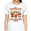 Pumpkin Spice, Fall And Cats Kinda Girl Personalized Shirt