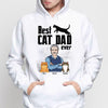 Cat Dad Old Man And Fluffy Cats Personalized Hoodie Sweatshirt