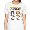 Purroud Cat Dad Cat Mom Scratching Cats Personalized Shirt