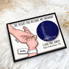 The Night You Became My Mommy Daddy Custom Star Map Personalized 2-Layer Wooden Plaque