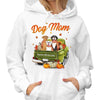 Green Truck Dog Mom Fall Season Personalized Shirt