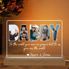 Daddy To Us You Are The World Photo Personalized LED Night Light