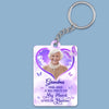 Heaven Heart Butterfly Memorial Photo Personalized Acrylic Keychain