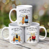 Life Is Better With A Dog Sketch Bridge Landscape Personalized Mug