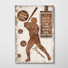We Hit It Out Of The Park Baseball Dad Personalized Vertical Poster
