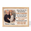 When We Get To The End Of Our Lives Family Old Couple Personalized Picture Frame Light Box