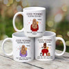 Good Morning Human Servant Cats On Shoulder Personalized Mug