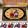 Halloween Welcome To Grandparents‘ House Personalized Doormat