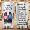 Besties Back View Best Friends To My Besties Personalized Tumbler