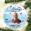 Photo Inserted I Am Always With You Sky Remembrance Memorial Keepsake Christmas Personalized Acrylic Ornament