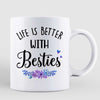 Doll Selfie Besties Blue Purple Personalized Mug