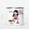A Girl Her Dog Camper Beautiful Things Personalized Campfire Mug