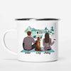 Couple Camping With Dog Personalized Campfire Mug